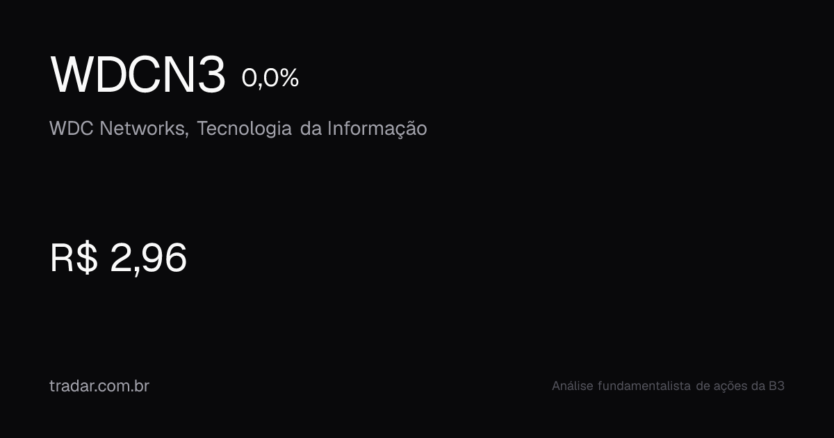 WDCN3 - LIVETECH DA BAHIA INDUSTRIA E COMERCIO S/A - Tradar